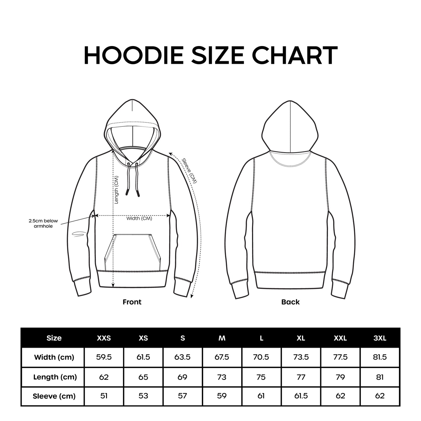 Eclips Hoodie in zwart