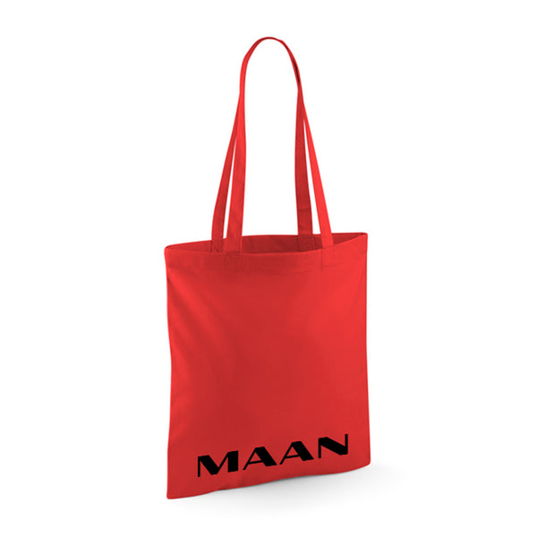 "Maan / Leven" Totebag in Red